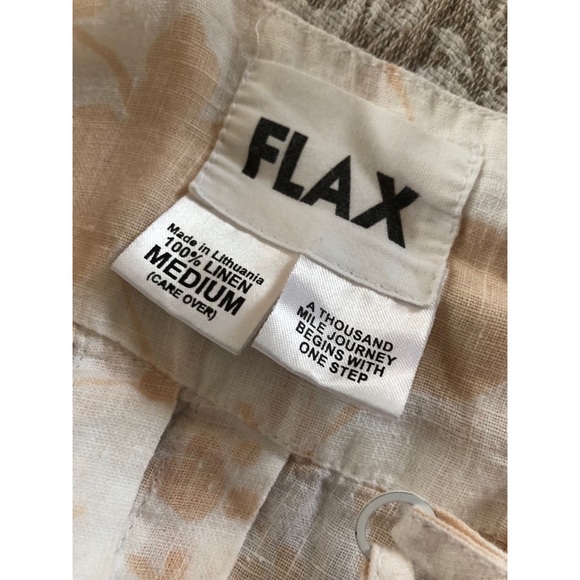 Gorgeous FLAX linen floral oversized dress - Picture 4 of 4